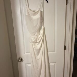 Selfie Leslie White Sheer top Dress